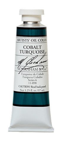 M. Graham Oil Color - Cobalt Turquoise 37 ml - merriartist.com