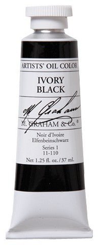 M. Graham Oil Color - Ivory Black 150 ml - merriartist.com