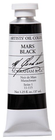 M. Graham Oil Color - Mars Black 150 ml - merriartist.com