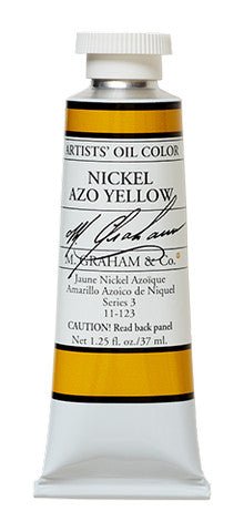 M. Graham Oil Color - Nickel Azo Yellow 37 ml - merriartist.com