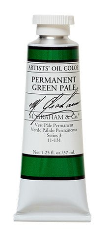 M. Graham Oil Color - Permanent Green Pale 37 ml - merriartist.com