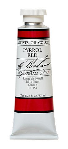 M. Graham Oil Color - Pyrrol Red 37 ml - merriartist.com