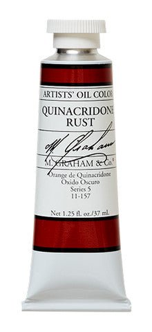 M. Graham Oil Color - Quinacridone Rust 37 ml - merriartist.com