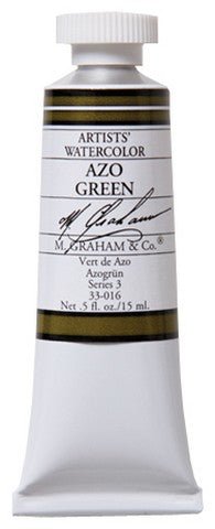 M. Graham Watercolors 15 ml - Azo Green - merriartist.com
