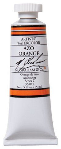 M. Graham Watercolors 15 ml - Azo Orange - merriartist.com
