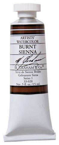 M. Graham Watercolors 15 ml - Burnt Sienna - merriartist.com