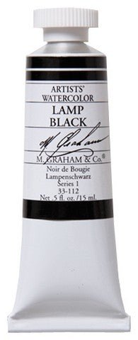 M. Graham Watercolors 15 ml - Lamp Black - merriartist.com