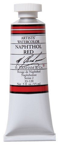 M. Graham Watercolors 15 ml - Naphthol Red - merriartist.com