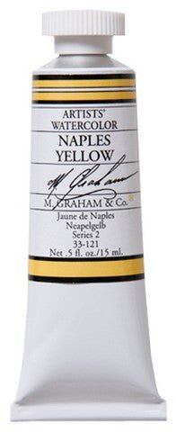M. Graham Watercolors 15 ml - Naples Yellow - merriartist.com
