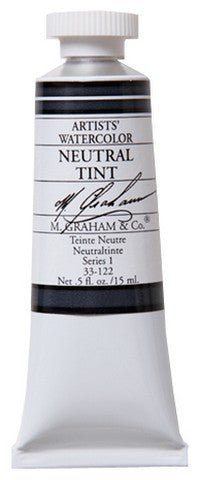 M. Graham Watercolors 15 ml - Neutral Tint - merriartist.com