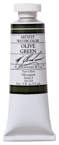 M. Graham Watercolors 15 ml - Olive Green - merriartist.com