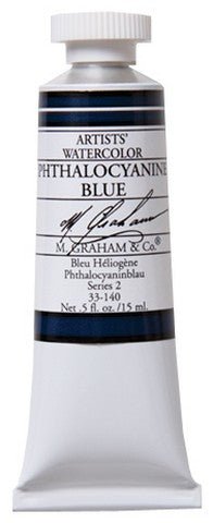 M. Graham Watercolors 15 ml - Phthalo Blue - merriartist.com