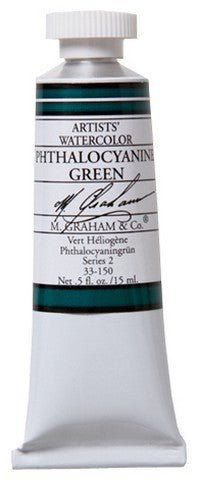 M. Graham Watercolors 15 ml - Phthalo Green - merriartist.com