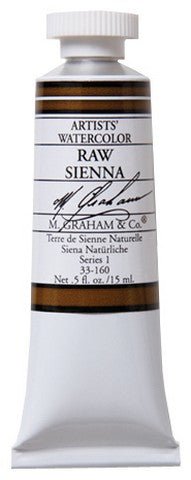 M. Graham Watercolors 15 ml - Raw Sienna - merriartist.com