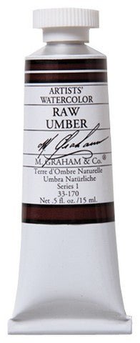 M. Graham Watercolors 15 ml - Raw Umber - merriartist.com