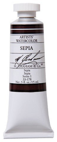 M. Graham Watercolors 15 ml - Sepia - merriartist.com
