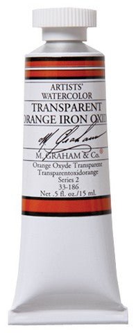 M. Graham Watercolors 15 ml - Transparent Orange Iron Oxide - merriartist.com
