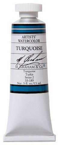 M. Graham Watercolors 15 ml - Turquoise - merriartist.com