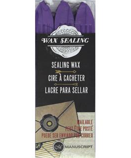 Manuscript Traditional Sealing Wax Sticks with Wick - 3 Pack - Lilac - merriartist.com
