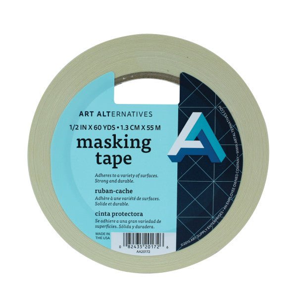 Masking Tape 1/2 inch x 60 yards - merriartist.com