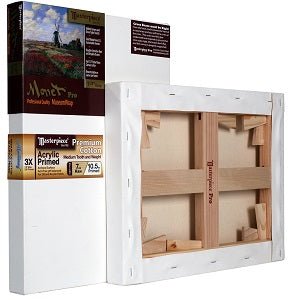 Masterpiece Monet Pro 1-1/2 inch Deep Profile - Monterey 7 ounce Canvas 10x10 inch - merriartist.com