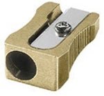 M+R German Brass Sharpener Single Wedge - merriartist.com