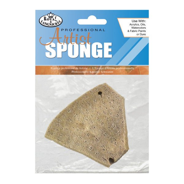 Natural Elephant Ear Sponge - Medium (approx. 3 inch - 3-1/2 inch) - merriartist.com