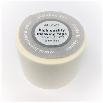 Nichiban 251 Washi Masking Tape - 40mm (1-5/8 inch) Wide x 59 Feet - 1 Roll 