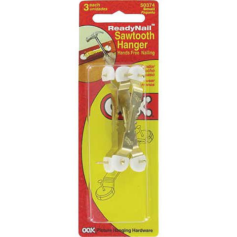 OOK ReadyNail Saw Tooth Hangers - Large - 3 Pack - merriartist.com