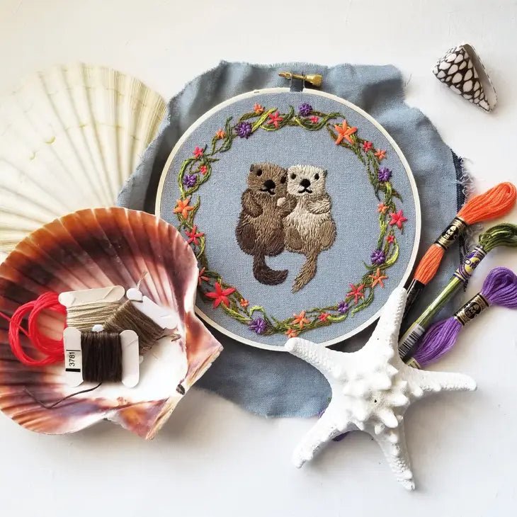 Otterly Adorable Embroidery Kit - merriartist.com