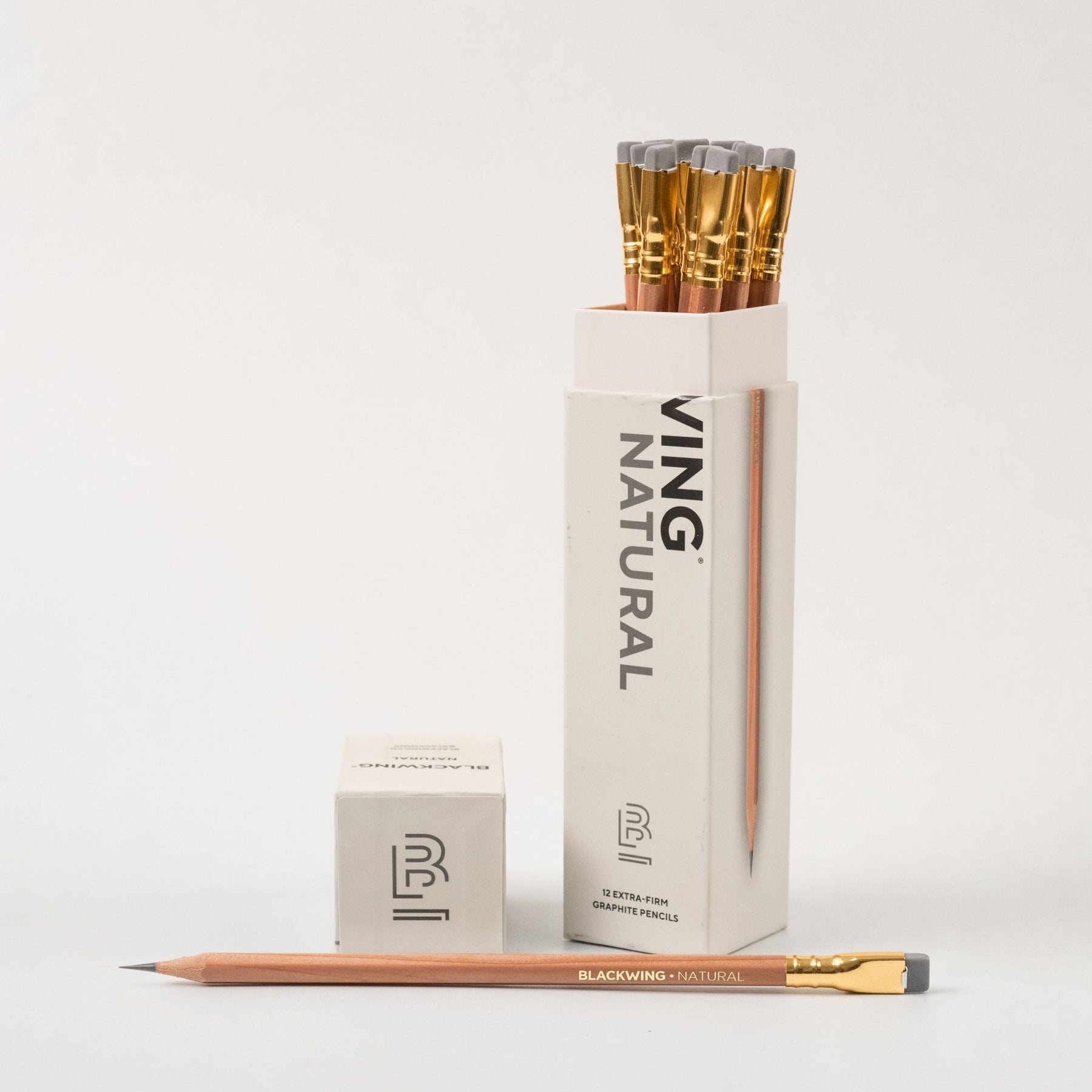 Palomino Blackwing Pencils - Natural Extra-Firm Lead with Grey Eraser - Box of 12 Pencils - merriartist.com