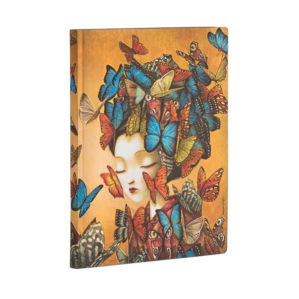 Paperblanks Flexi Madame Butterfly Midi 5x 7 inch Unlined - 176 Pages - merriartist.com