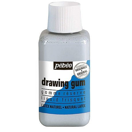 Pebeo Drawing Gum - 45ml or 250ml pots of Synthetic or Natural