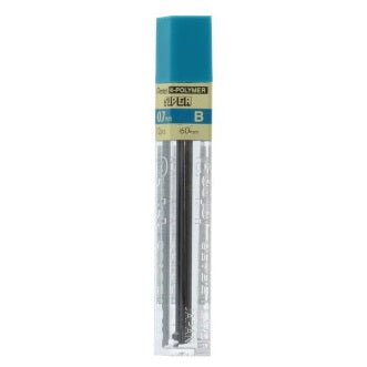 Pentel Super Hi-Polymer Lead Refill (0.7mm) Medium, B, 12 pcs/Tube - merriartist.com