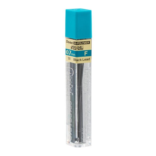 Pentel Super Hi-Polymer Lead Refill (0.7mm) Medium, F, 12 pcs/Tube - merriartist.com
