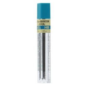 Pentel Super Hi-Polymer Lead Refill (0.7mm) Medium, HB, 12 pcs/Tube - merriartist.com