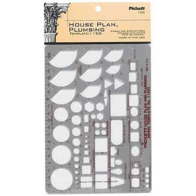 Pickett House Plan & Plumbing Inking Template 1/4 inch = 1 ft. - merriartist.com