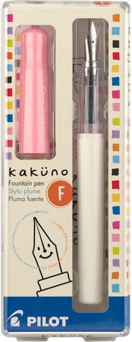 Pilot Kakuno Fountain Pen, Fine - Pink Cap - merriartist.com