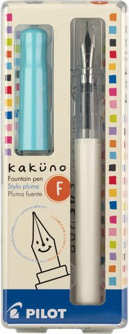Pilot Kakuno Fountain Pen, Fine - Turquoise Cap - merriartist.com