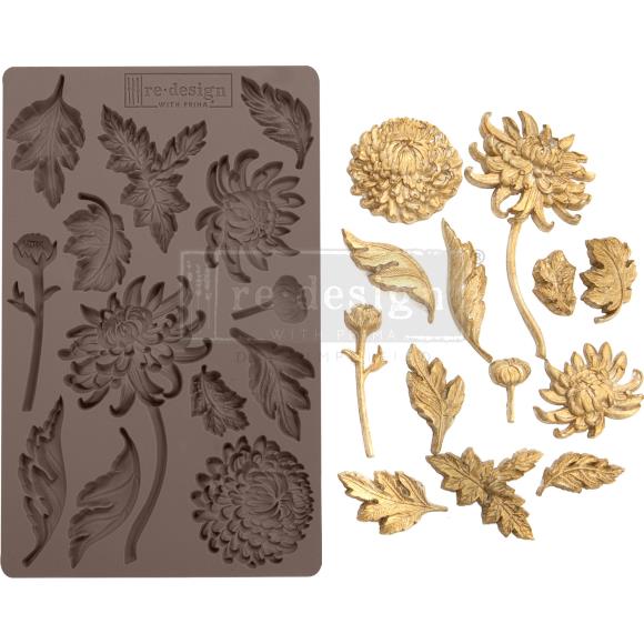 Prima Marketing Re-Design Mould 5"X8"X8mm - Botanist Floral - merriartist.com