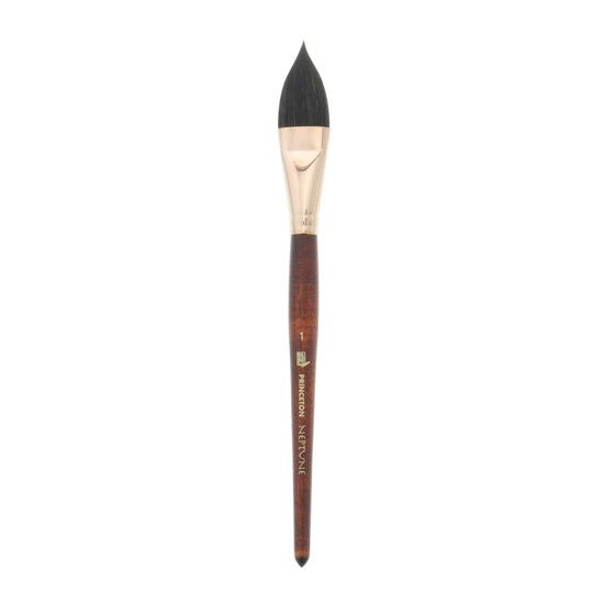 Princeton Neptune Synthetic Squirrel Watercolor Brush: Oval Wash, 1