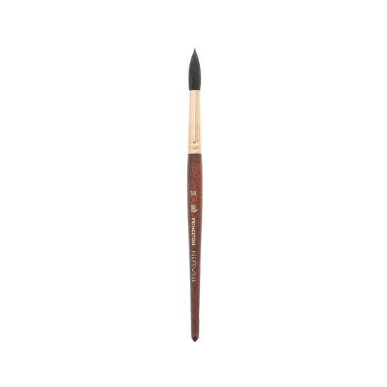 Princeton Brush Neptune Synthetic Squirrel Watercolor Brush, Round, 14
