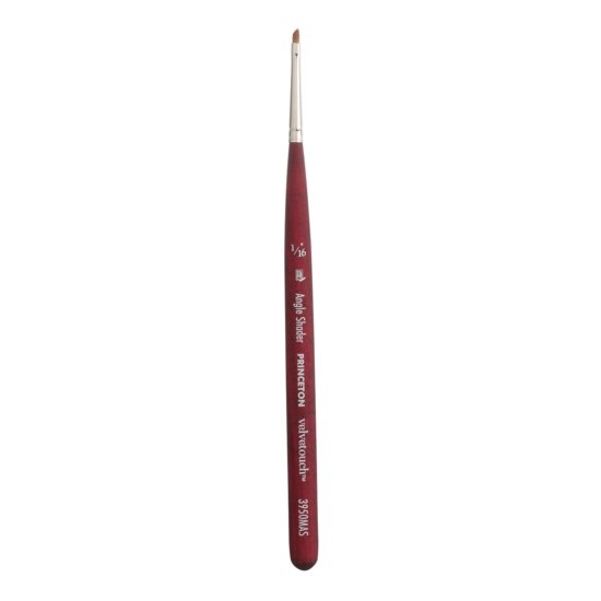 Princeton Series 3950 Velvetouch Mini Brush - Angle Shader 1/16 inch - merriartist.com