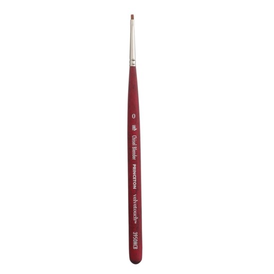 Princeton Series 3950 Velvetouch Mini Brush - Chisel Blender 0 - merriartist.com