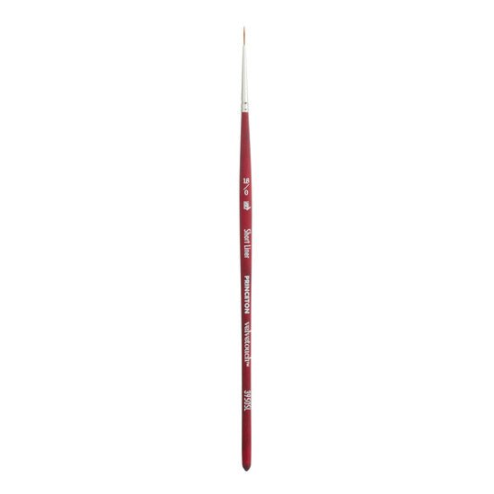 Princeton Series 3950 Velvetouch Mixed Media Brush - Short Liner 18/0 - merriartist.com