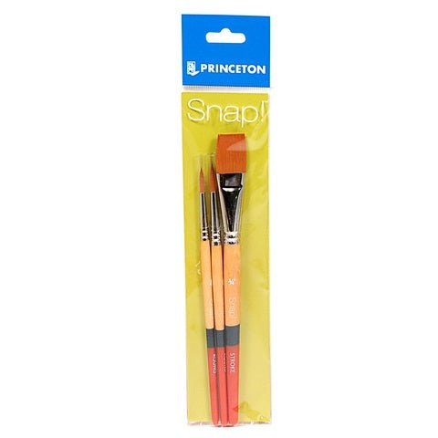 Princeton Snap Gold Taklon Short Handle Set #2 - merriartist.com