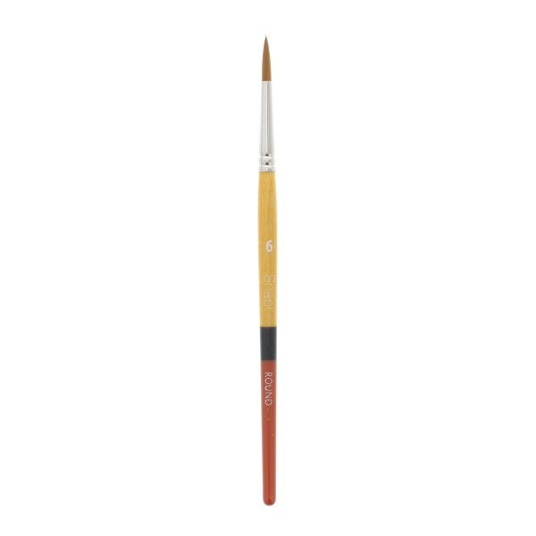 Princeton Snap Gold Taklon Short Handled Round 6 - merriartist.com