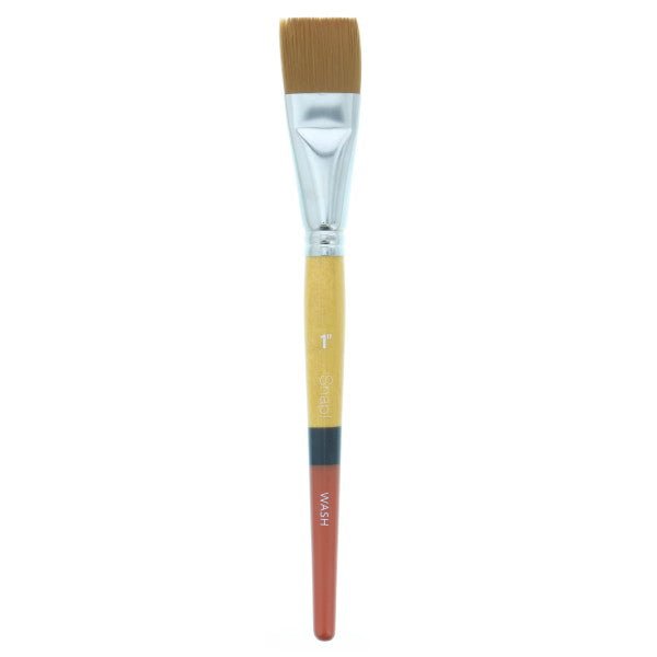 Princeton Snap Gold Taklon Short Handled Wash Brush 1 inch - merriartist.com