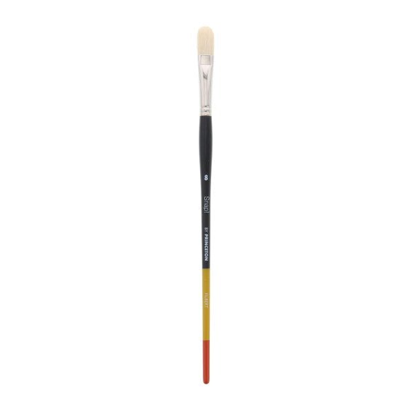 Princeton Snap Hog Bristle Long Handled Filbert 8 - merriartist.com