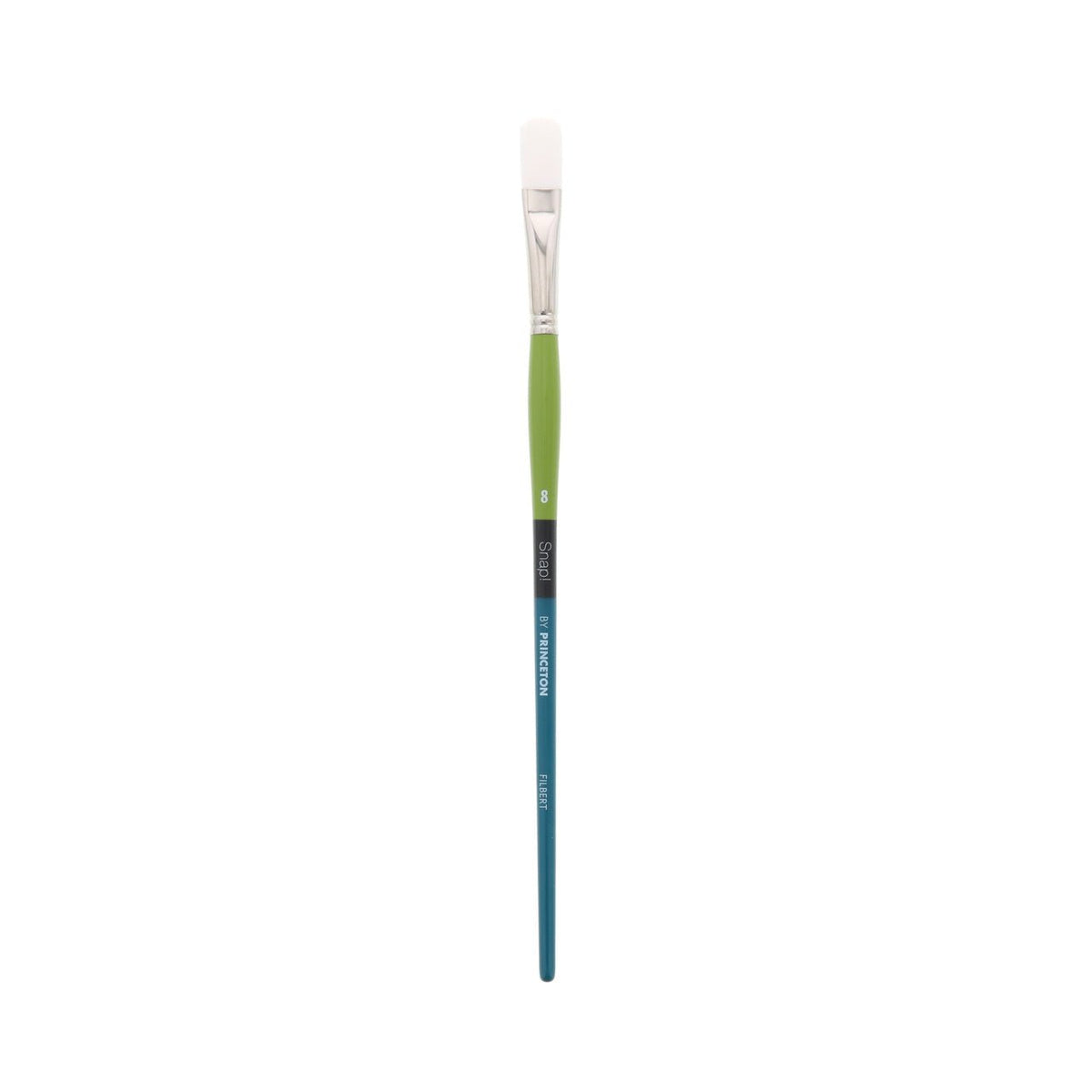 Princeton Snap White Taklon Long Handled Filbert 8 - merriartist.com
